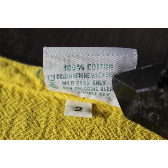 Oh My Gauze! Lagenlook Top Tunic Yellow Beachy Yellow Vanity Size 2 Medium - Picture 5 of 12